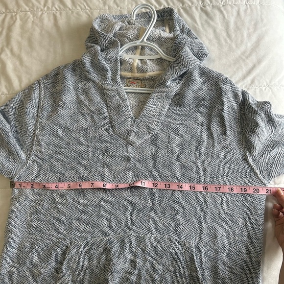 Faherty Seabrook Poncho Pullover Hoodie Size M - Picture 6 of 6